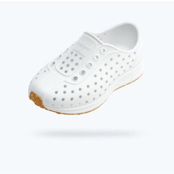 Native Kids Water Shoes - White and Tan - Picture 2 of 14